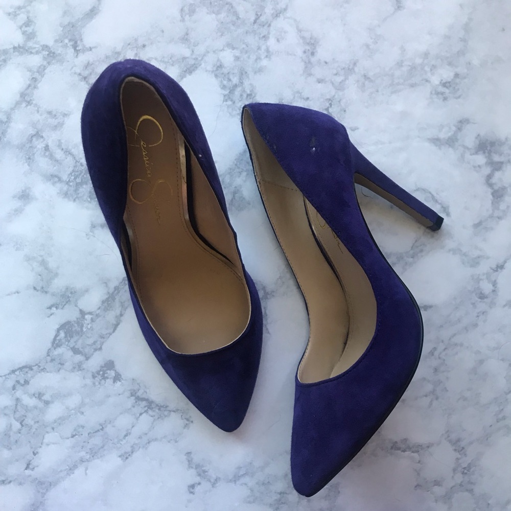 Purple Jessica Simpson Pointed-Toe Shoe